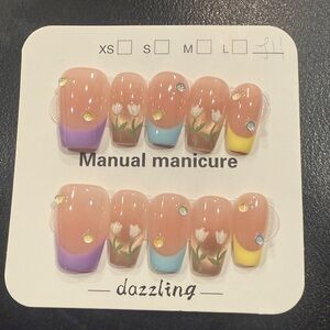 Dazzling Nail Art Set - Multicolor